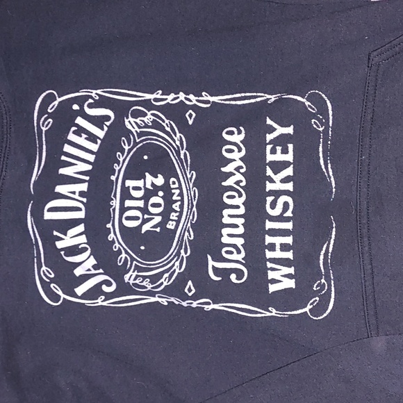 Jack Daniels Black and White Hoodie Women's XL - Picture 2 of 3
